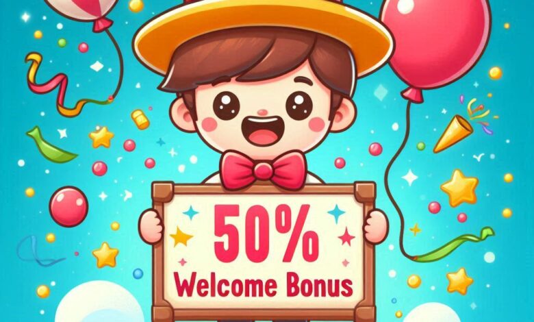 50% Welcome Bonus