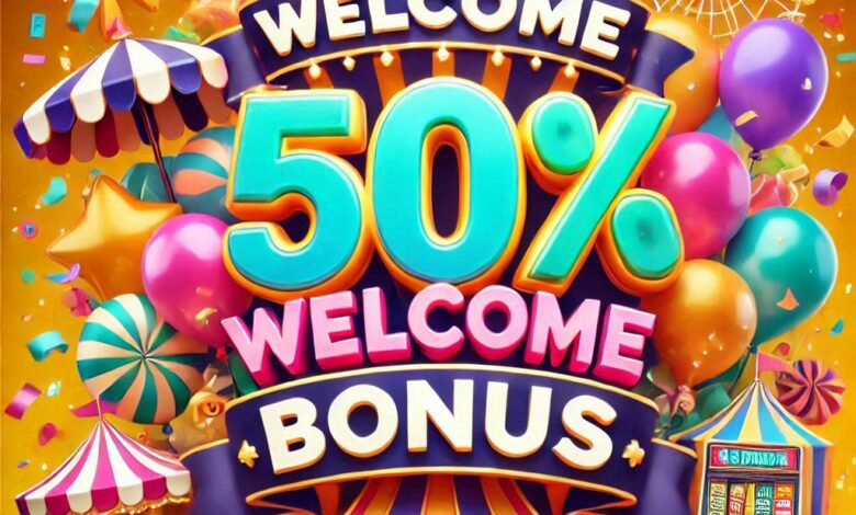 50% Welcome Bonus